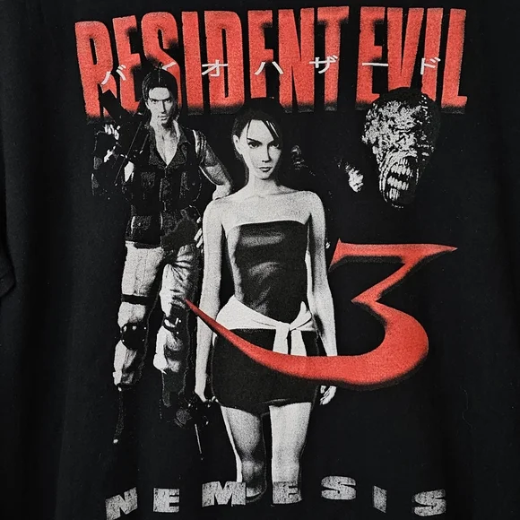 *SOLD* Capcom Resident Evil 3 : Nemesis rare longsleeve shirt - Picture 2 of 3